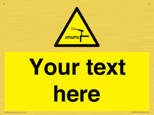 Custom warning water cannon